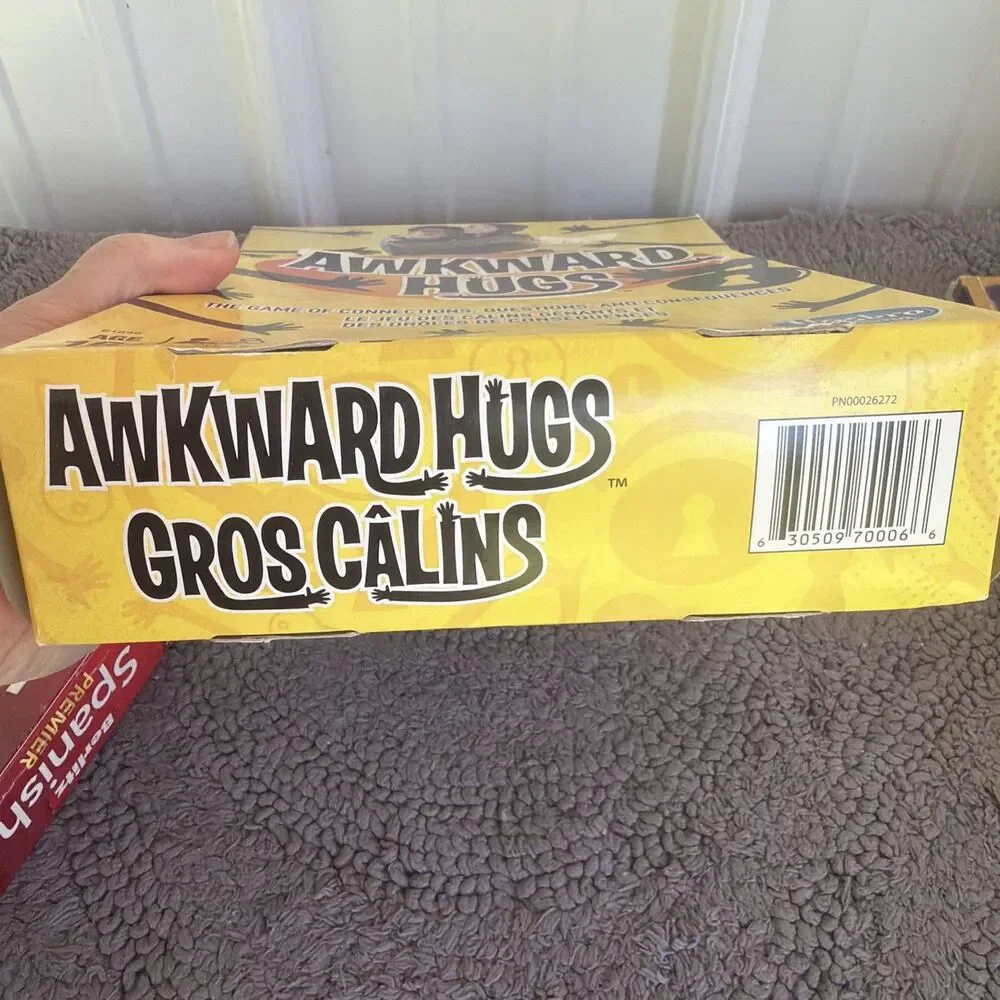Hasbro Gaming Awkward Hugs Game of Connections Questions & Consequences Party